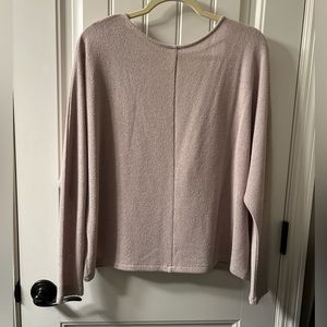 H&M - tan open back sweater - size L